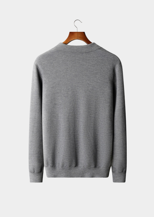 Premium Cashmere Buttonless Sweater Polo