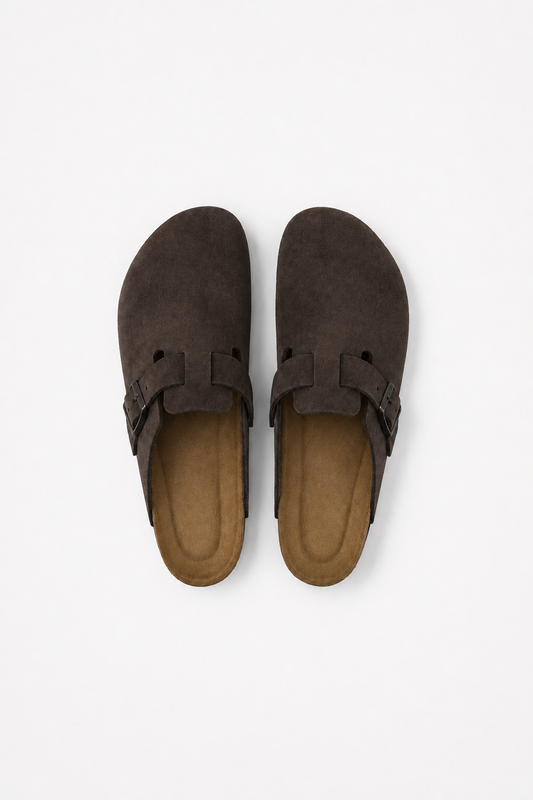 Montreux Suede Clog Chocolate