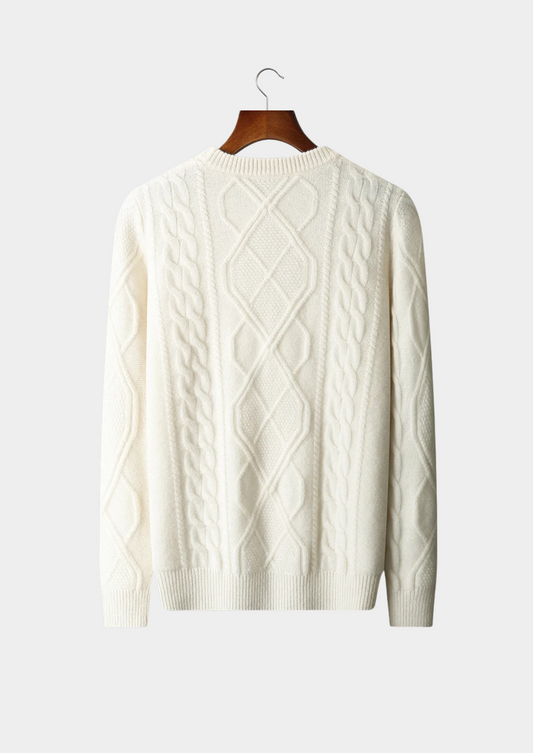 Pure Extra-Fine Merino Wool Wintertime Crewneck