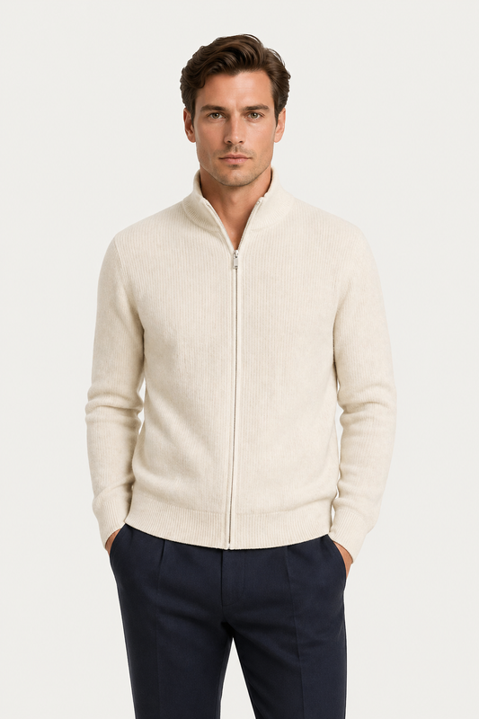 Lodeve Zip Knit Cream