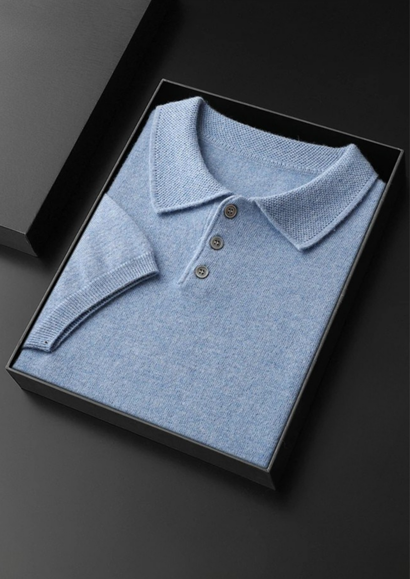Premium Cashmere Classic Polo Shirt