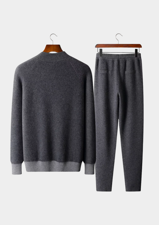 Premium Cashmere Dark Gray Torino Leisure Set
