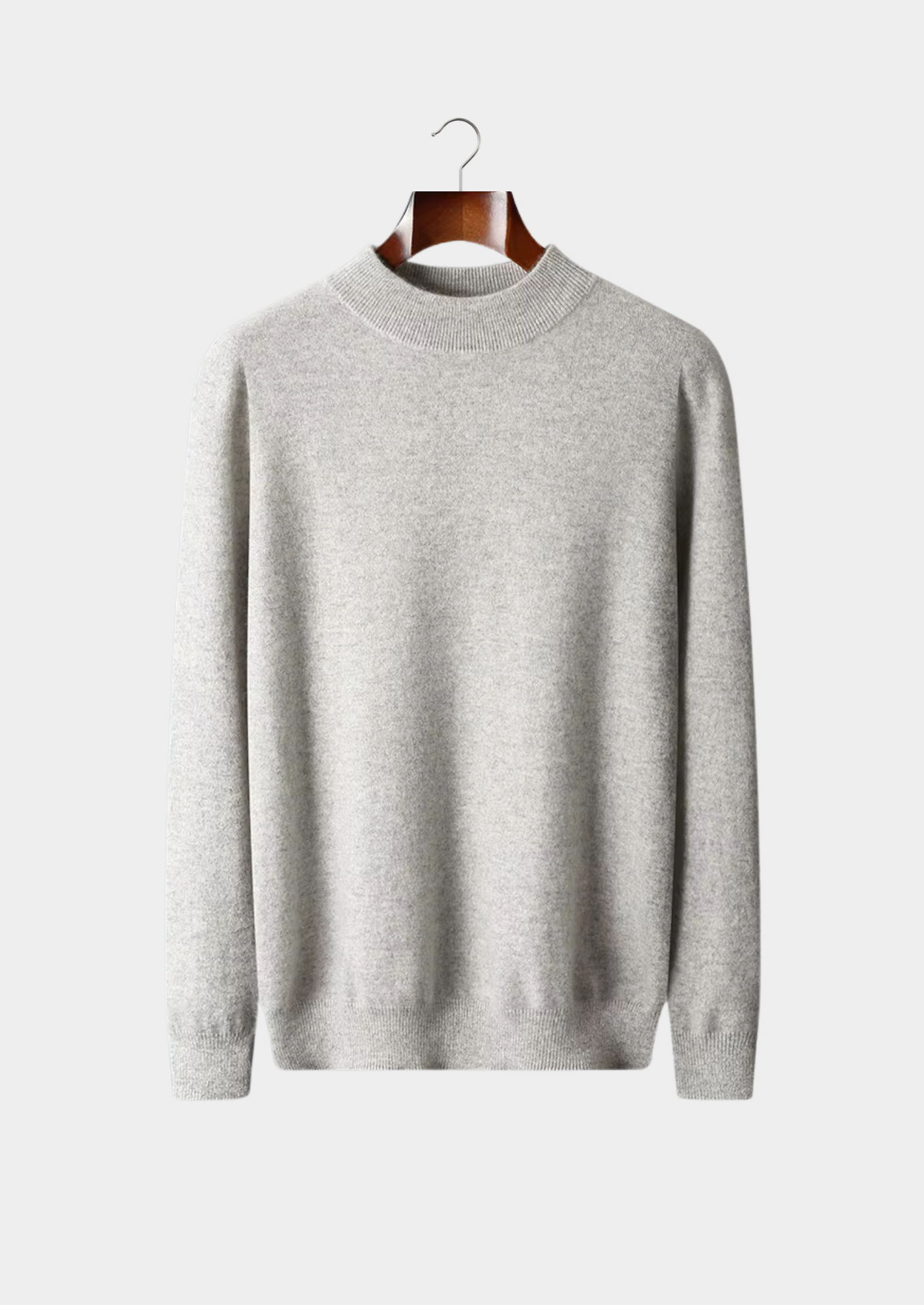 Pure Extra-Fine Merino Wool Classic Mockneck