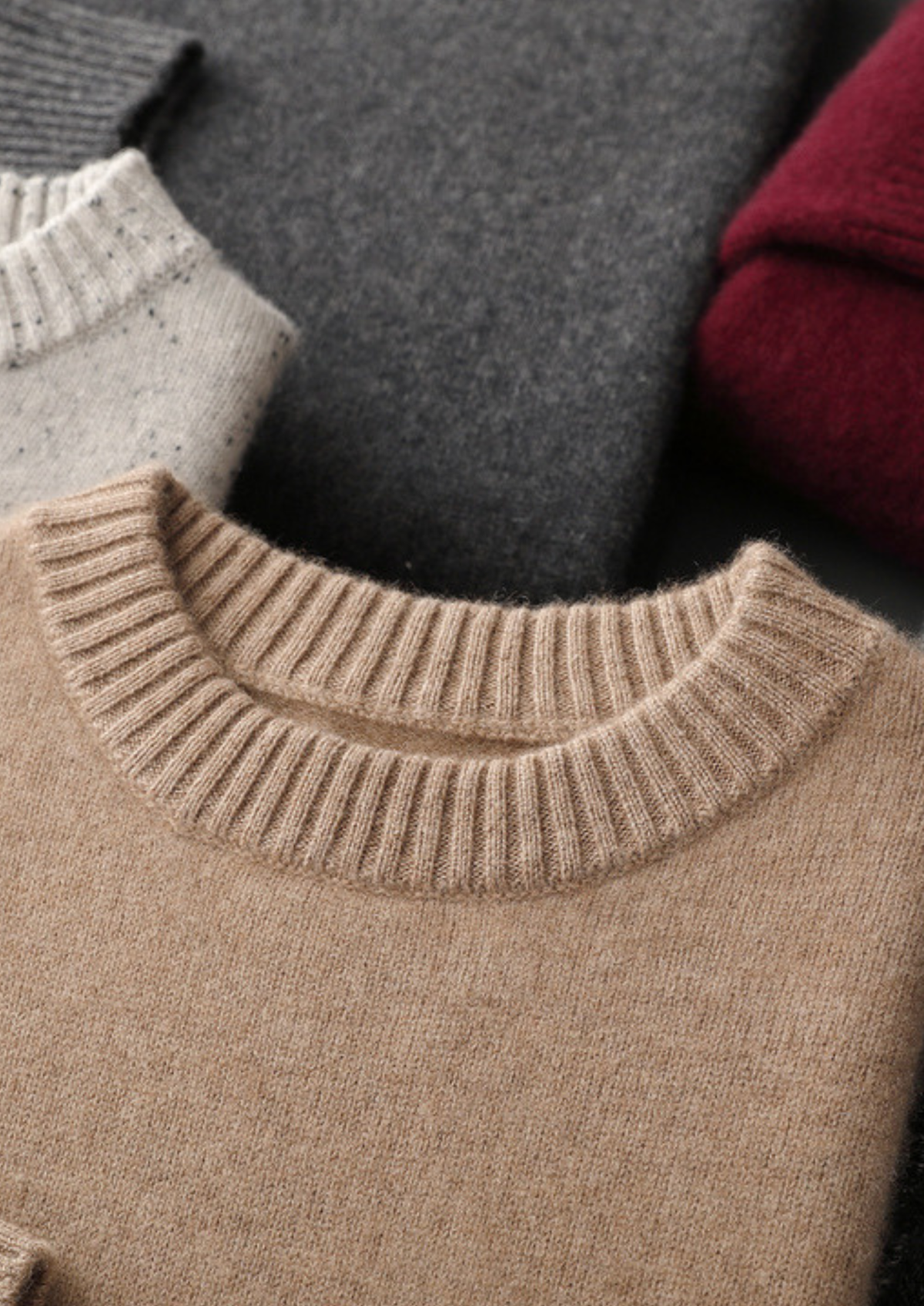 Pure Cashmere Dark Gray Essential Crewneck