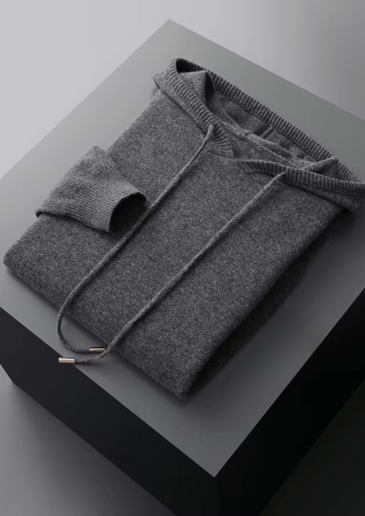 Pure Extra-Fine Merino Wool Dark Gray Savro Set