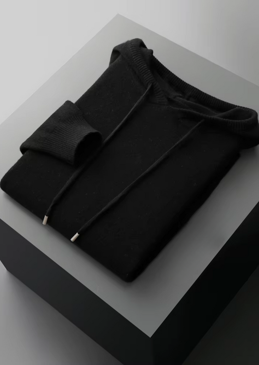 Pure Extra-Fine Merino Wool Black Savro Set