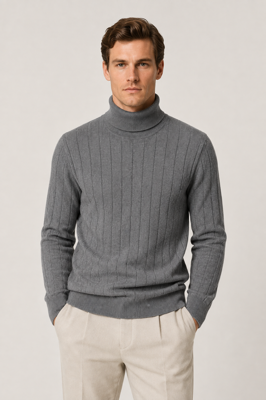 Tailored Turtleneck Grey