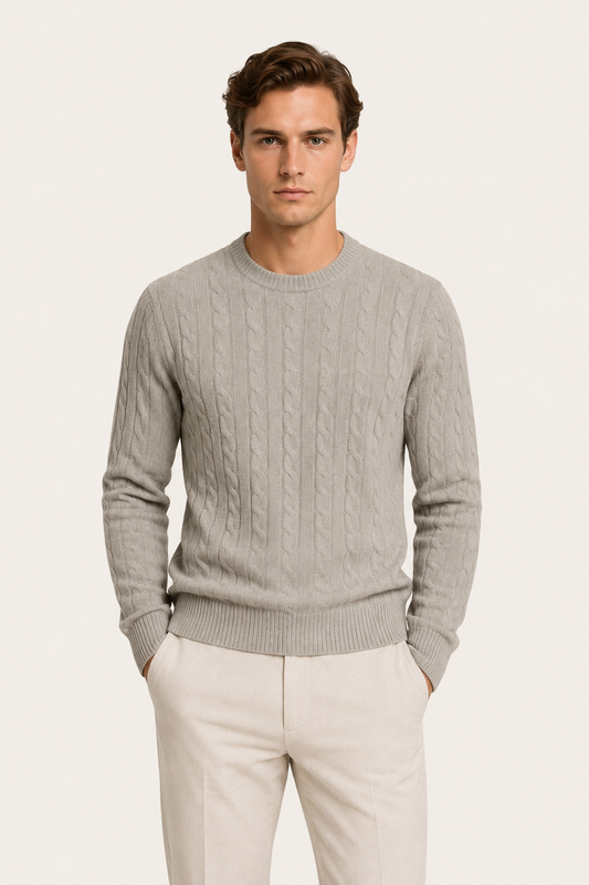 Artisan Cable Knit Gray