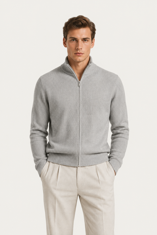 Lodeve Zip Knit Gray