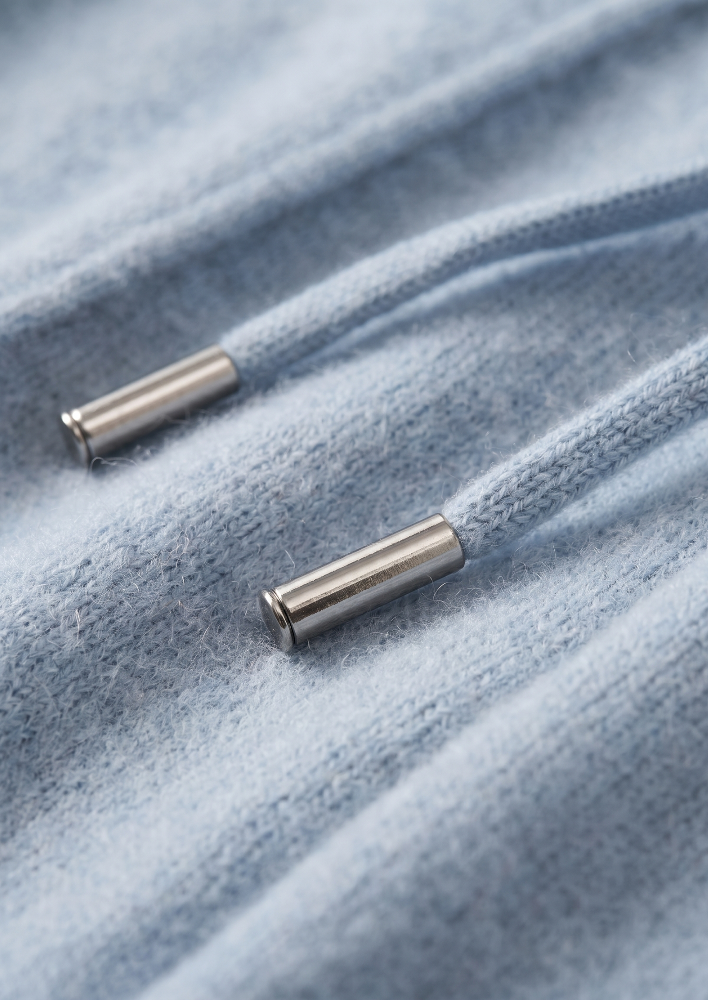 Pure Extra-Fine Merino Wool Light Blue Luzzo Set