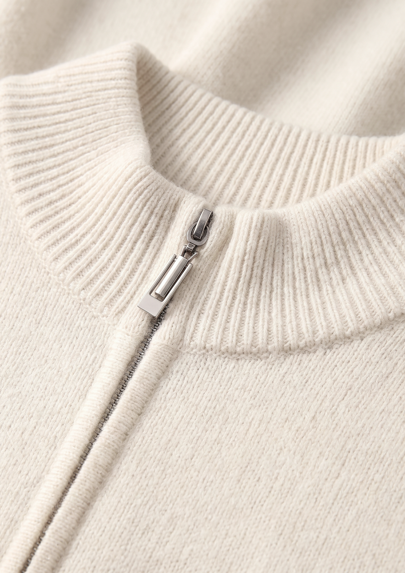 Pure Extra-Fine Merino Wool Cream White Luzzo Set